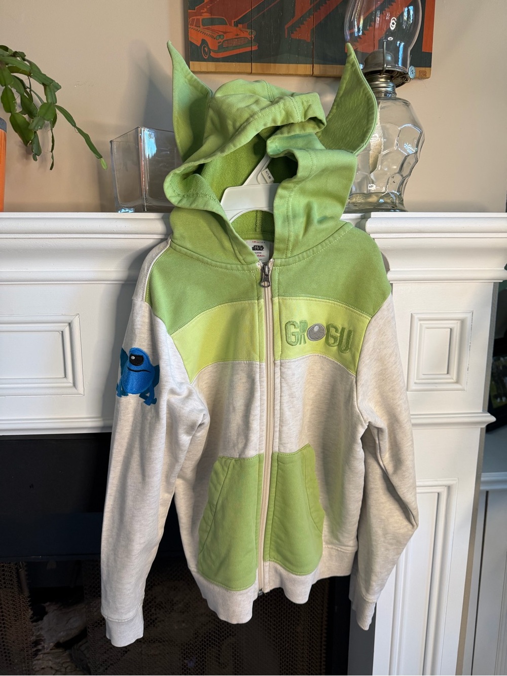 Hanna Andersson Star Wars Grogu Zip Hoodie Kids 7/8